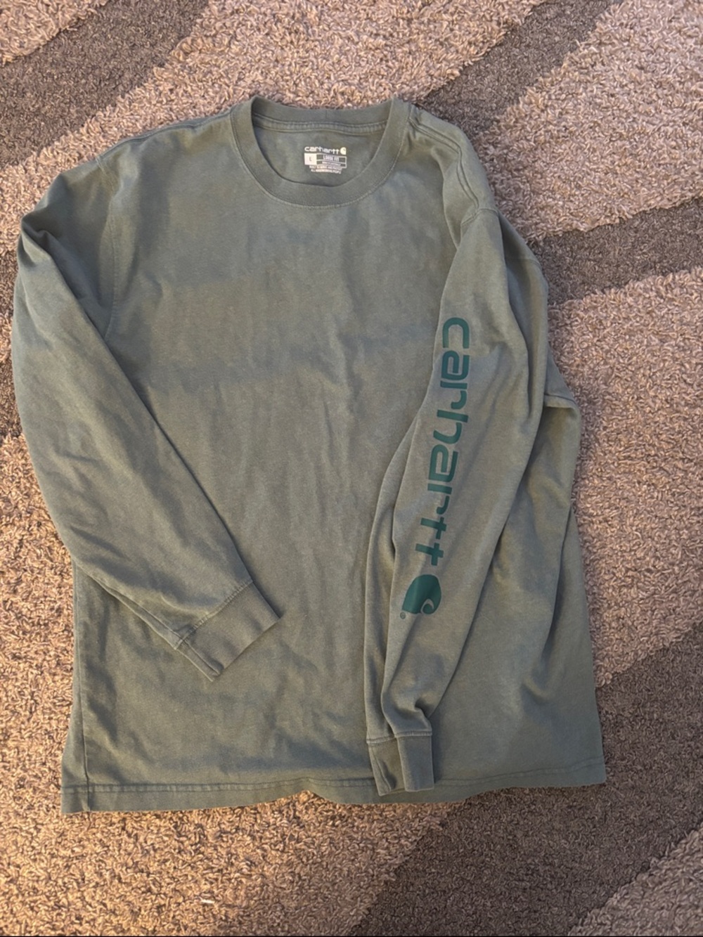 Carhartt Men's Long Sleeve Tee in Olive